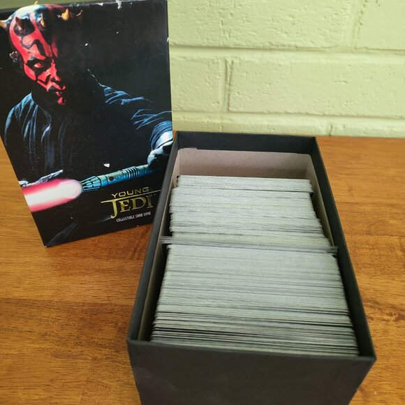 Star Wars Young Jedi Menace of Darth Maul CCG Collectors Box with Cards LOT T7 - Picture 8 of 8